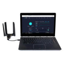 5G Dongle Expansion Board USB 3.1 to M.2 Key B Port Aluminum Cooling Plate  with Interface 4 Antennas for Raspberry Pi 4 Windows