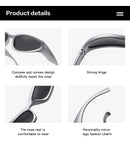 Beliebte Damen-Sonnenbrillen 2023 Punk-Sonnenbrillen Einzigartige Sportsonnenbrillen Herren UV400 Goggle Shades Spiegel Bunte Y2k Brillen