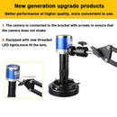 4K 48MP Full HD Industrial microscope 150X Zoom Lens C-Mount HDMI Digital Camera Phone PCB Welding Repair Electronic Microscope