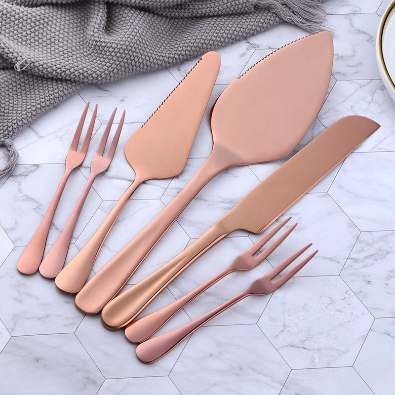 Stainless Steel Cake Shovel Serving Knife and Cake Fork Set Baking Tool for Pie Pizza Server Kitchenware Baking &amp; Pastry Spatula