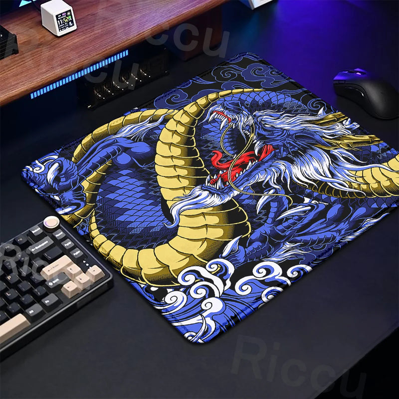 45X40cm Anime Mouse Pad Speed Control E-sport Dragon Gaming Laptops Small Size Keyboard Mat XS Rubber Portable Gamer Deskmat DIY