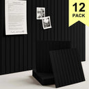6/12PCS DIY Wall Decorative High Density Innovative Equilateral Cork Board Postcard Cork Board Bulletin Message Pin Board Bulletin Board For Home Decor Office School Decor