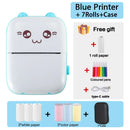 Mini Thermodrucker Drahtlos BT 200dpi Etikett Foto Notiz Falsche Frage Druck Tag Bluetooth Drucker USB Kabel Tragbar