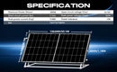 RVPOZWER 300W Solar Panel Monocrystalline 10BB N-Type 25% Efficiency for Off Grid Cabin Home Roof RV Trailer Boat Use