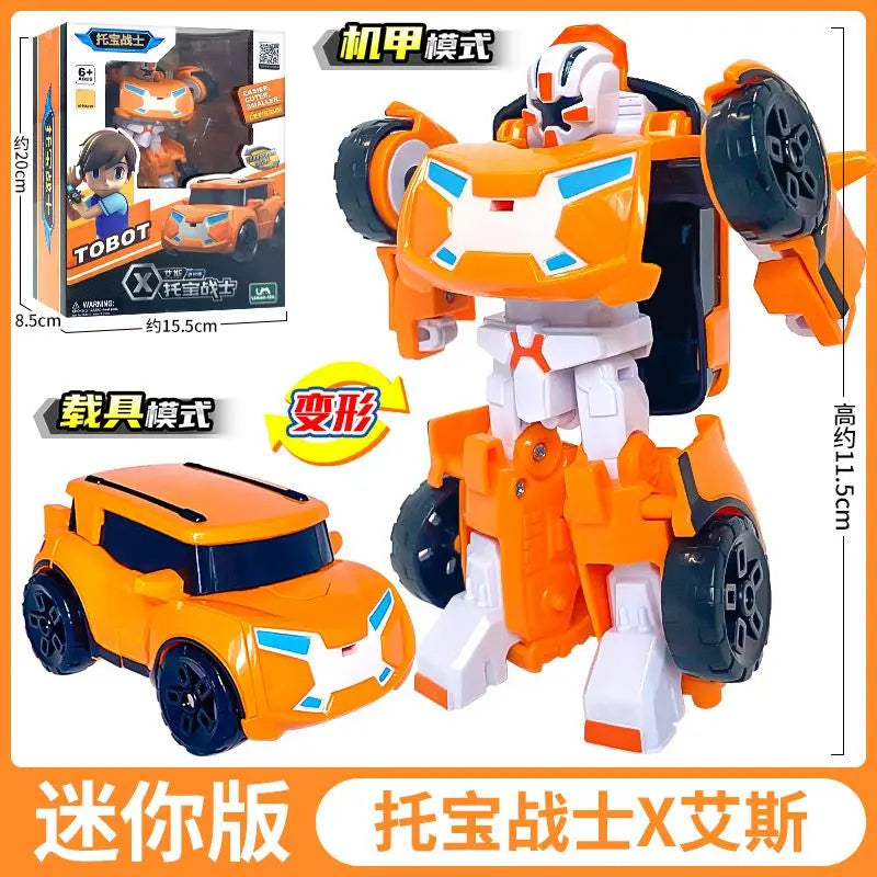 Mini Tobot Transformation Robot Toys Korea Cartoon Brothers Anime Tobot Deformation Car Airplane Toys for Children Gift