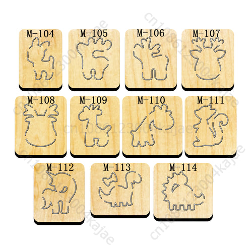 Cartoon pattern New Cutting Dies 2024 New Arrivals Scrapbooking 16MM Knife Suitable for Most Wooden Cutting Dies Machines