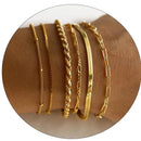 14K Gold Plated Stainless Steel WATERPROOF Layering Bracelet for Women Teen Girls, Dainty Summer Beach Boho Beaded Bracelet Set