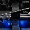 Car LED Atmosphere Foot-Well Lights For Tesla Model 3 Y S X Ultra-bright Interior LED Lighting Floor Door Puddle Decorative Lamp
