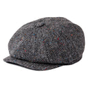 BOTVELA Wool Tweed Newsboy Cap Herringbone Men Women British Gatsby Retro Hat Driver Flat Cap for Male Vintage Herringbone Beret
