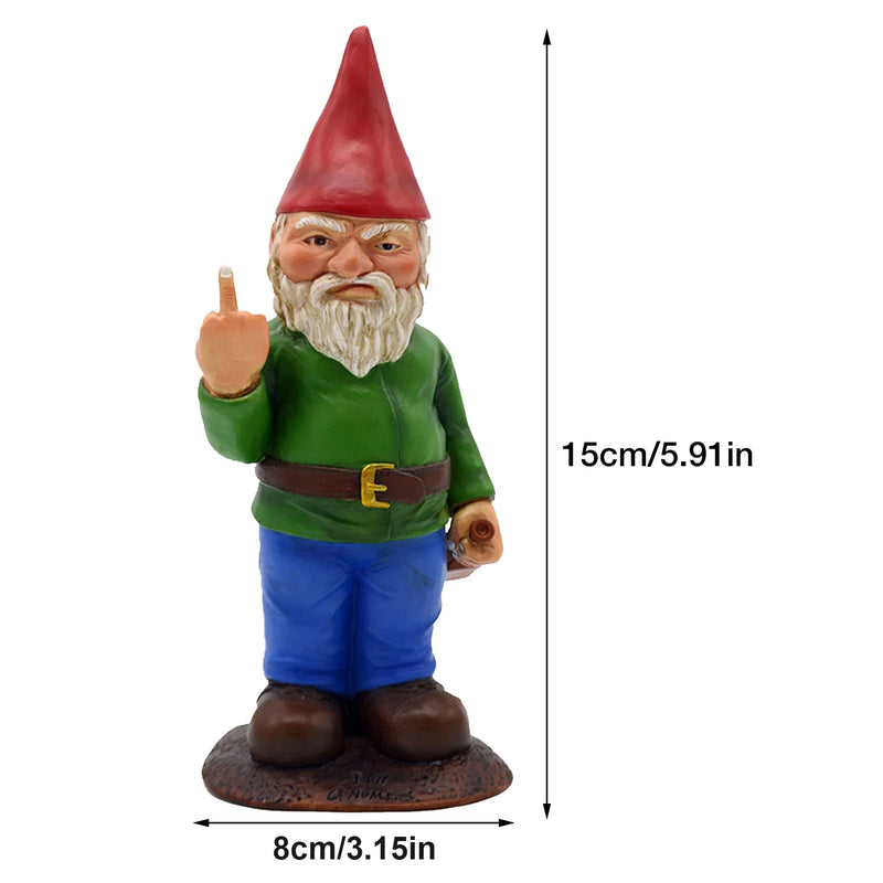 Cute Creative Naughty Gnome Dwarf Garden Decor Statue Old Man Fairy Ornament Easter Dumbbell Weightlifting Gnome Sculpture