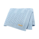 Babydecken Gestrickt Baumwolle Einfarbig Neugeborene Babys Schlafdecke Kinderwagen Decken Weich Säuglingswickel Mehrzweck