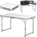 Camping Aluminium Folding Table｜Camping Table｜Height Adjustable｜Portable with Carrying Handle｜For Picnic/Kitchen/Garden