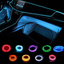 5M Universal Auto-Innenbeleuchtung, weißer LED-Streifen, Dekoration, Girlande und Drahtseilrohr, flexible Neonlichter mit USB-Anschluss