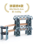 NEW Wooden Train Tracks Accessories Beech Wood Railway Tracks Wooden Bridge Tunnel fit for Wood Tracks Toys