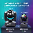 U'King 1/2/4Pcs 30W Mini Magic Ball Moving Head Lights With Remote Beam&Pattern GRWYC LED Stage Lights For Home Party Music Live