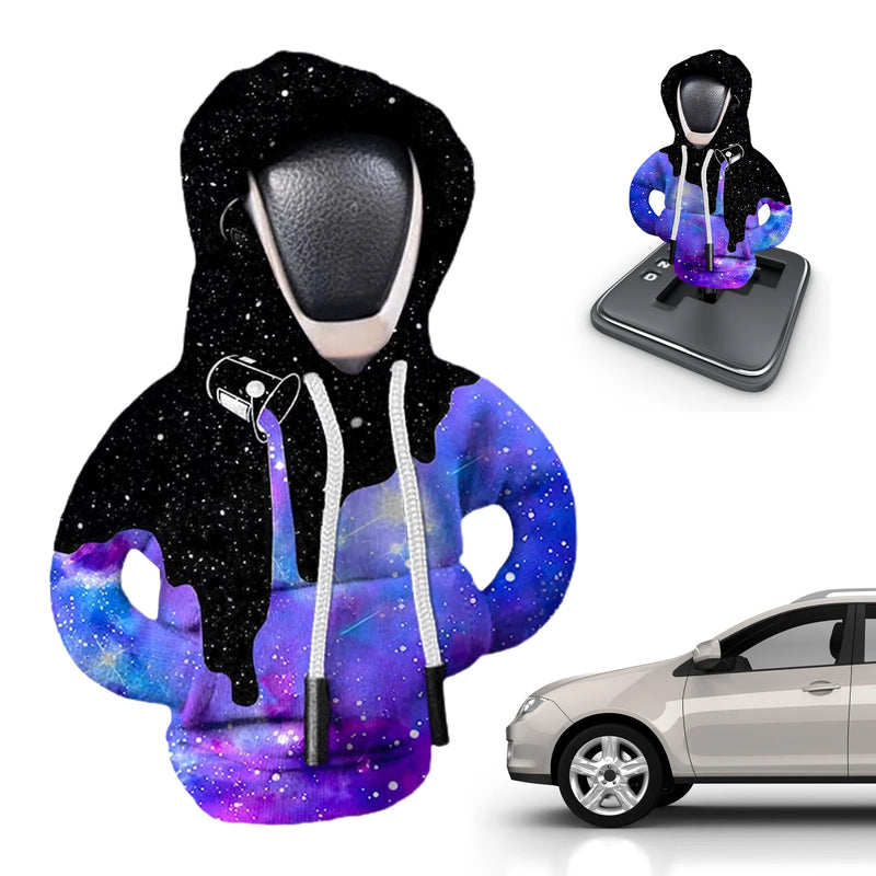 Christmas Camouflage Pattern Gear Shift Knob Hoodie Change Speed Lever Sweatshirt Car Gear Shift Cover Hoodie Car Gearbox Hood