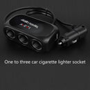Car One Tow Three Power Dual USB Interface Car Charger Multi-function Car Power Adapter Plug