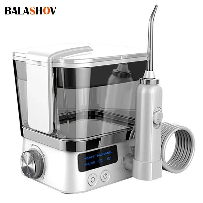 Handheld Water Flosser for Teeth Rechargeable Electric Dental Oral Irrigator 600ml Water Tank 4 Water Jet Teeth Cleaner Portable