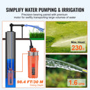 SucceBuy Solar Water Pump 1.6/3.2 GPM 12V-14.8V / 9.25 GPM 24V-42V / 8.4 GPM 48V-82V Submersible Deep Well Pump Irrigation Use