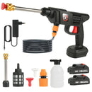 21V Cordless High-Pressure Water Gun 50BAR Wireless Foam Producer 50BAR Car Washer Gun for Auto Home Garden Machine Tool