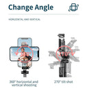 Kabelloser Selfie-Stick mit 1/4"-Schraubgriff, stabilem Schirmstruktur-Stativständer für iPhone Android, 1,8 m extralange Stange