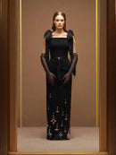 The Nocturne | Custom Floor-Length A-Line Evening Gown