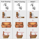 ZEXEF Stainless Steel Hydraulic Hinges Cabinet Door Spring Hinge Damper Buffer Quiet Closing Kitchen Cupboard Furniture Hardware