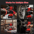 M-WALK Tool 1300N.M Brushless Impact Wrench Cordless Electric Wrench 1/2 in Screwdriver Power Tool For Milwaukee 18V Battery Pin