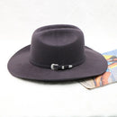 wool cowboy hats men hat felt male fedora with knot  felt hat for summer jazz disco hat for men black fedora hat  wool  hat