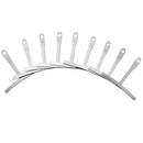 Miwayer 9 Pcs Guitar Radius Gauge Under String Radius Gauge String Gauges Luthier Tools for Guitar Fretboard Radius Gauge