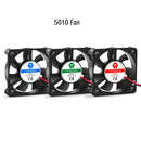 3D Printer Fan 5015/4020 Cooling Turbine Fan 5V 12V 24V Ultra-quiet Oil Bearing about 7500 RPM Turbo Mini Fan For 3D Printer