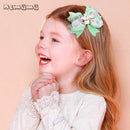 ncmama 4.5" Easter Day Hair Clips for Girls Kids Handmade Swallowtail Stack Rabbit Hair Bows Hairpins Fashion Hair Accessories