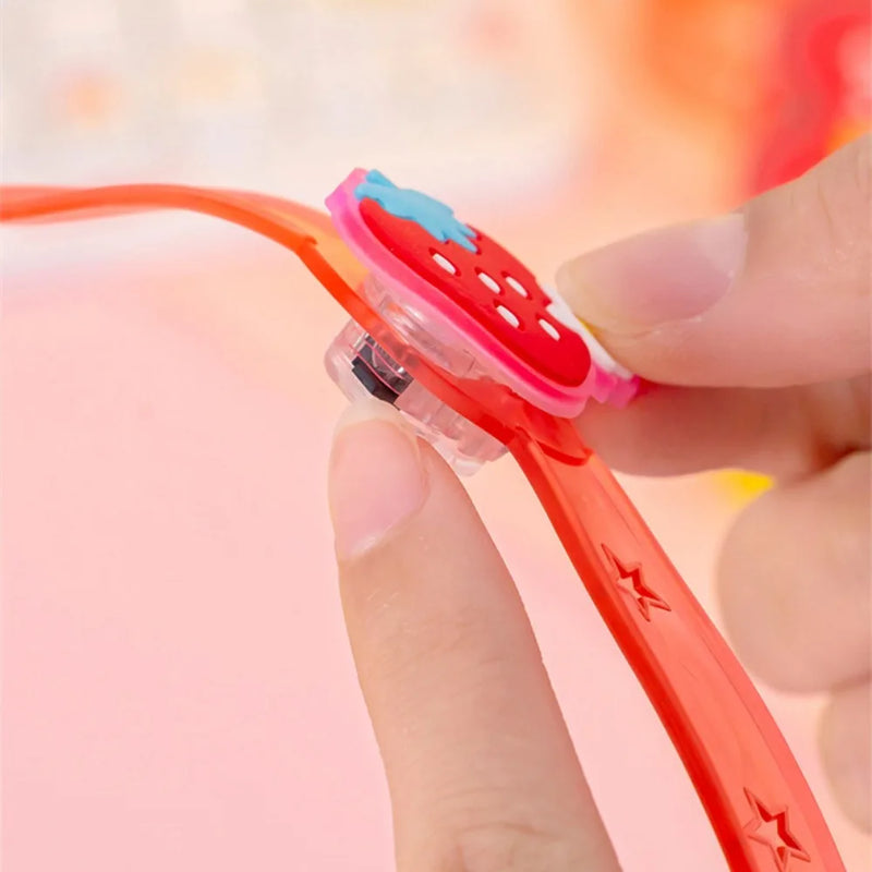 12-60Pcs Cute Cartoon Glowing Bracelet Kids Birthday Party Wedding Guest Gift Halloween Christmas Carnival Party Gift Decoration