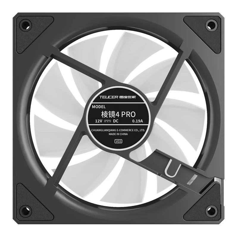 TEUCER Prism4 Pro ARGB Fan 120mm PC Case Fan Kit 4pin PWM CPU Cooling Fans 3pin 5v RGB 12cm Gaming Computer Fan