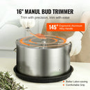 SucceBuy Leaf Bowl Trimmer 16" Trimmer Bowl Manuelle Blattschneidemaschine mit Edelstahlklingen für Twisted Spin Cut Clear Dome