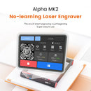 AlgoLaser Alpha MK2 Laser Engraver 20W Output Power 3.5” Color Touch Screen App Offline Control DIY Engraver Tool for Metal MDF