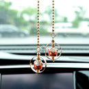 Cute Lucky Cat Charm Car Pendant Automobiles Rearview Mirror Suspension Decoration Accessories Hanging Pendant Gifts for Girls