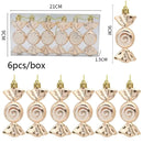 6pcs Christmas Lollipop Candy Cane Pendant Xmas Tree Hanging Ball Ornaments Christmas Decorations for Home 2025 New Year Gift