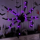 The Autumn Widow | Giant Light-Up Fuzzy Spider with 8 Lighting Modes