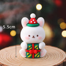 2025 Christmas Cake Decoration Lying Santa Claus Letters Merrychristmas Cake Toppers Christmas Tree Mini Santa Cupcake Toppers