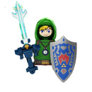 Japanese Anime The Legend of Zeldaed Princess Zeldaed Linked Mini Action Toy Figures Building Blocks Assemble Bricks Kids Toys