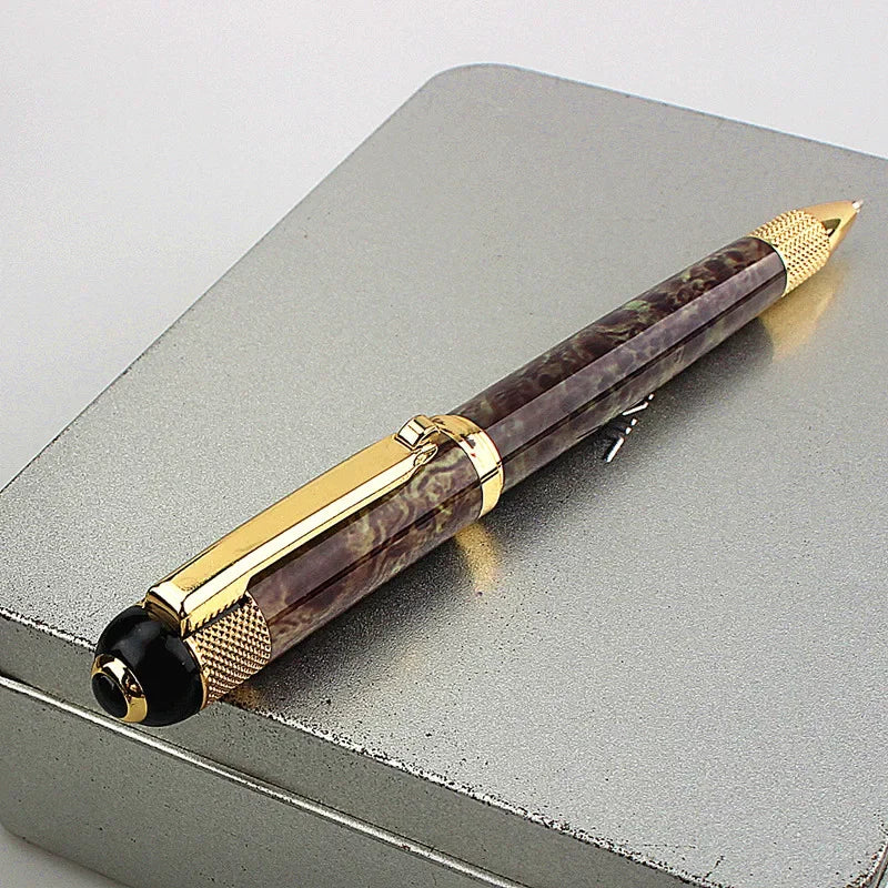 Luxury Heavy Feel Metal Ballpoint Pens School Business Office Signature Roller Pen Writing Ballpen Student Stationery Supplies