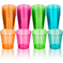 24 PCS Shot Glasses 2oz Disposable Clear Hard Plastic Cups Jelly Cup for Party Christmas Supplies Wedding  Stackable Glasses