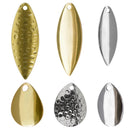 18Pcs Spinner Blades Fishing Lure Colorado Spinner Blades for DIY Spinnerbaits Walleye Rig Trout Salmon Bass Fishing