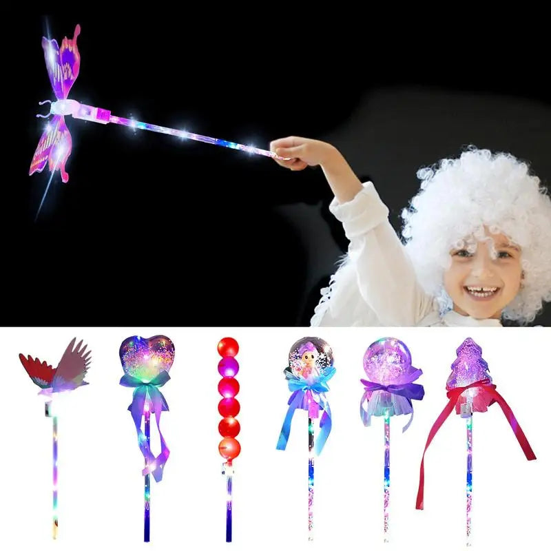 Light Up Magics Wand Fairy Wands For Girls Glow Up Magic Wand LED  Pretty Glow Toy Princess Magic Wand With Colorful Light