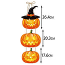 Halloween Ghost Face Pumpkin Door Hanging Bat Witch Hat Door Sign Pendant Ghost Festival Scene Layout Halloween Party Decor