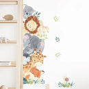 1 Pc Cartoon Cute Peep Animals Elephant Giraffe Rabbit Wall Stickers for Waterproof PVC Kids Room Kindergarten Home Decoration