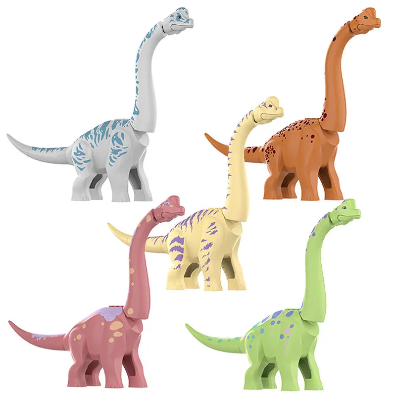 Jurassic Dinosaurs World Park Brachiosaurus Figures Model Building Blocks Bricks Learning Toys For Children Christmas Gift