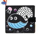 Montessori Baby Visual Stimulation Card Black White High Contrast Flash Cards for Kids Educational Sensory Book Baby Flashcard