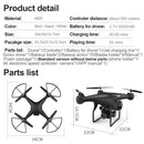 RC Drone UAV with Aerial Photography 4K HD Pixel Camera Remote Control 4-Axis Quadcopter Aircraft Long Life Flying Toys JIMITU